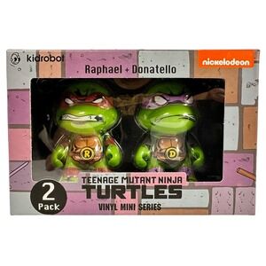 Kidrobot TMNT Raphael Donatello Vinyl Mini Series 2 Pack Nickelodeon